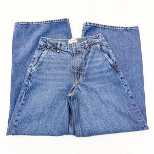 Frame The Wide Trouser WP25DPA025 Denim Jeans Blindspot Wide Leg Size 24